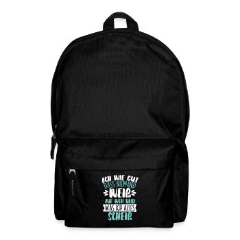 Sarkusmus Spruch Schwarzer Humor Lustiges Ironie - Rucksack - Schwarz - Vorne