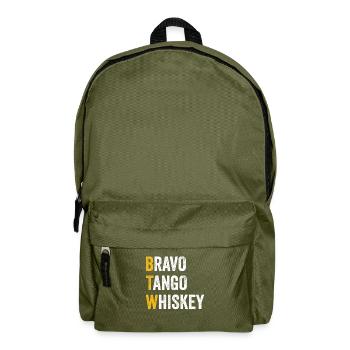 Chat par ordinateur Bravo Tango Whisky - BTW - Sac à dos - vert olive - Devant