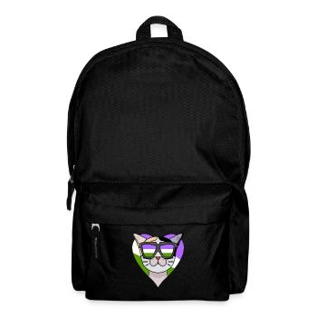 Genderqueer Chat Lgbt Bobtail japonais - Sac à dos - noir - Devant