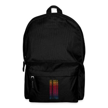 Retro Nostalgic USA City - Rainbow St. Paul - Sac à dos - noir - Devant
