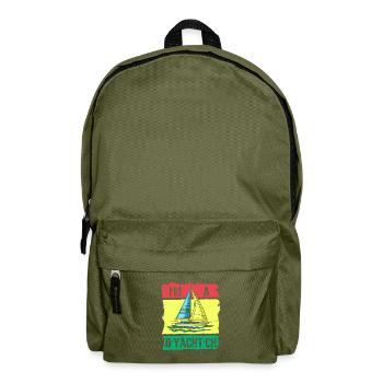 Seglen Segelboot Segler - Rucksack - Olivgrün - Vorne