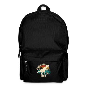 Papàsaurio Rex - Rucksack - Schwarz - Vorne