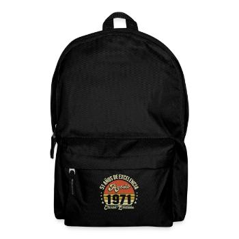 51 Ans Anniversaire Vintage Né(e) en Août 1971 - Sac à dos - noir - Devant