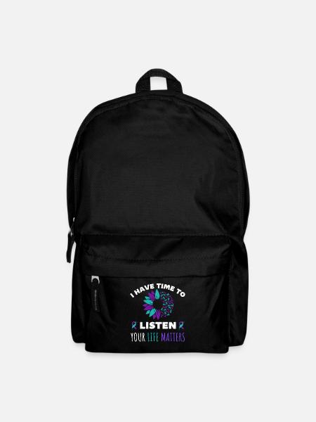 Ich habe Zeit, auf deine Lebensangelegenheiten zu hören - Rucksack - Schwarz
