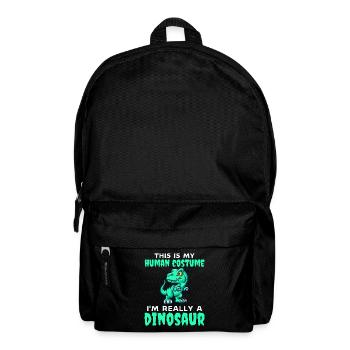 C’est mon costume humain je suis vraiment un dinosaure - Sac à dos - noir - Devant