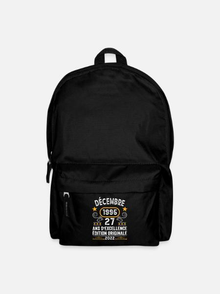 Anniversaire Vintage Idée Cadeau Décembre 1995 27 - Sac à dos - noir