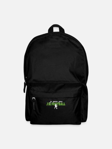 Je Peux Pas J'ai Football - Sac à dos - noir