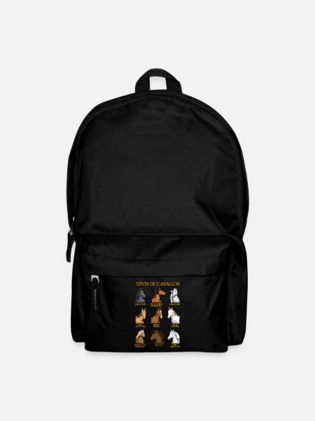 Types of Horses Spanish Horse Riding - Backpack - black