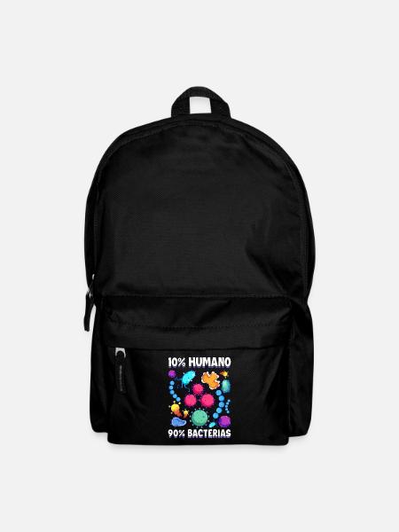 10 Human 90 Bacteria Biology Science - Backpack - black