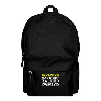 Apropos Affenpinscher - Rucksack - Schwarz - Vorne