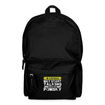 Speaking of Pomsky - Backpack - black - Front