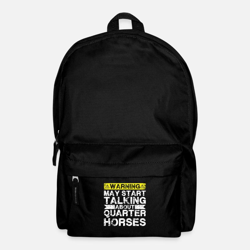 En parlant de Quarter Horse - Sac à dos - noir