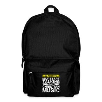 Über Christliche Musik Sprechen - Rucksack - Schwarz - Vorne
