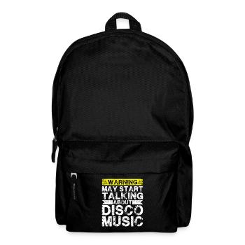 Über Disco -Musik Sprechen - Rucksack - Schwarz - Vorne