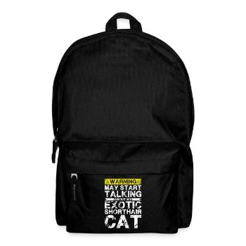 En parlant de chat exotique à poil court - Sac à dos - noir - Devant