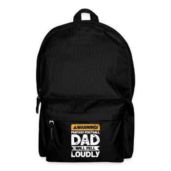 Scream Warning - Papa Fantasy Football - Sac à dos - noir - Devant