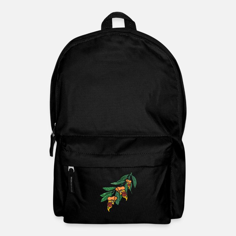 Pizza Blätter - Rucksack - Schwarz