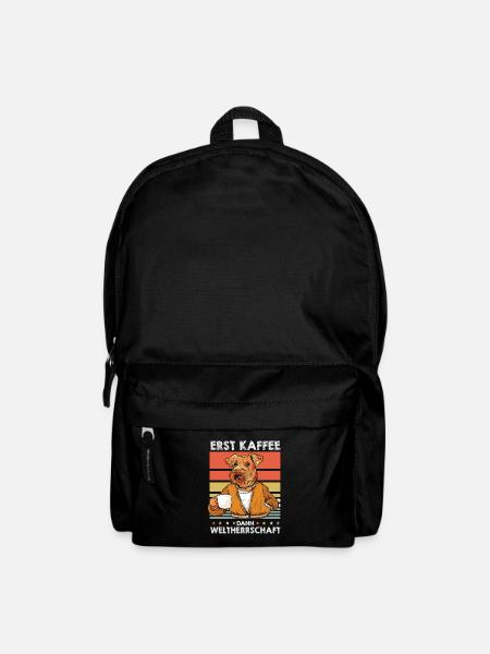 Airedale Terrier Kaffee - Rucksack - Schwarz
