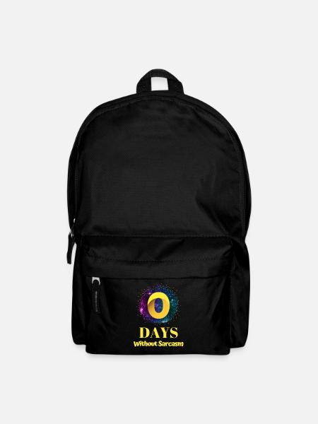 0 Days Without Sarcasm - Backpack - black