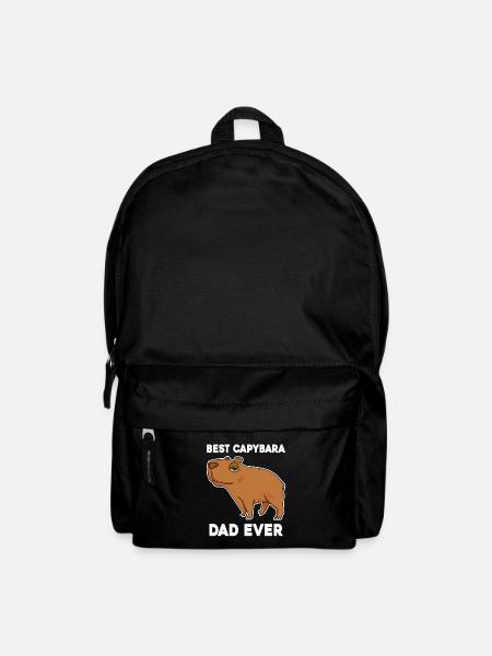 Capybara Father Capybara - Backpack - black