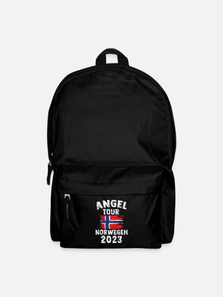 NORWEGEN 2023 - Angel Tour Norge Personalisierbar - Rucksack - Schwarz