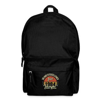 Juin 1984 39 Ans Anniversaire Vintage Idée Cadeau - Sac à dos - noir - Devant