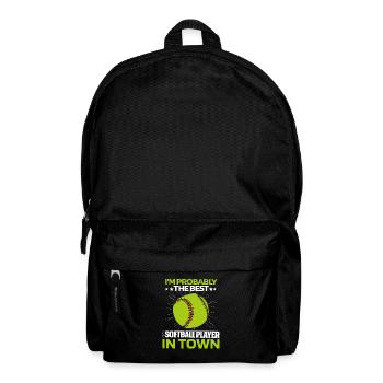 Softball - Rucksack - Schwarz - Vorne