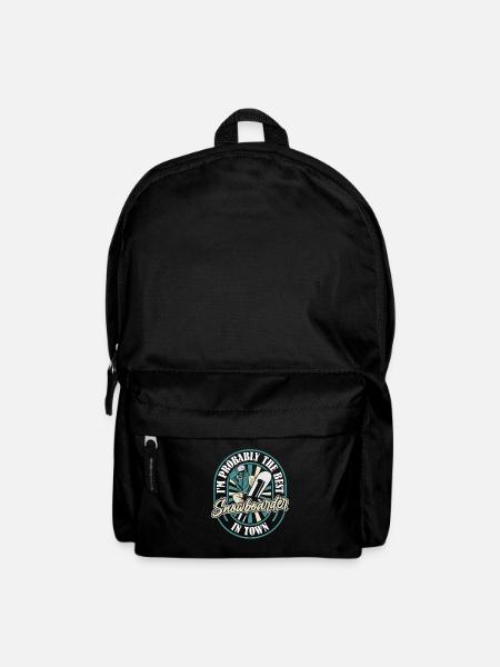 Snowboard Snowboarder Drôle - Sac à dos - noir
