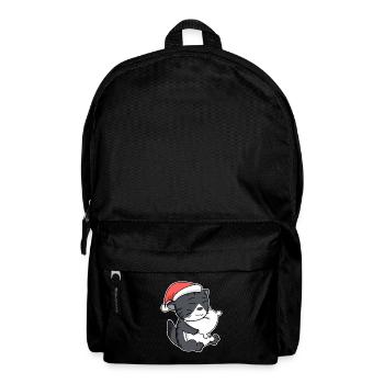 Chat de forêt norvégien Chat Noël endormi - Sac à dos - noir - Devant