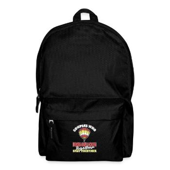Hot Air Ballooning Couple - Backpack - black - Front
