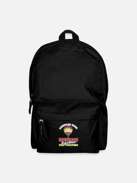 Hot Air Ballooning Couple - Backpack - black
