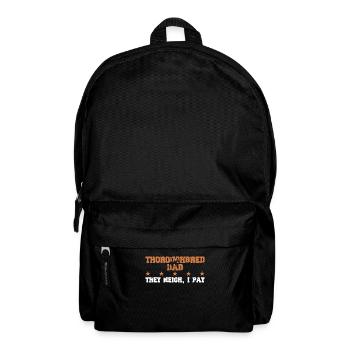 Père cheval - pur-sang - Sac à dos - noir - Devant