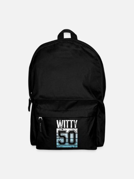 50th Birthday 50 Years Old Witty 50 - Backpack - black