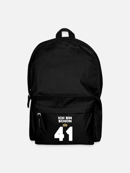 41 Geburtstag - 41 Jahre mit Krone - Rucksack - Schwarz