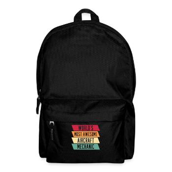 Mécanicien d’avion - Sac à dos - noir - Devant