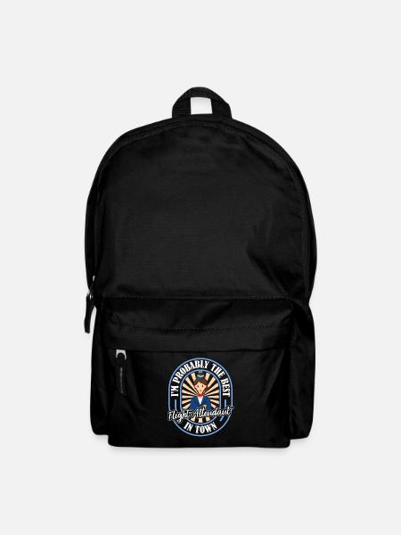 Flugbegleiter Stewardess Witzig - Rucksack - Schwarz