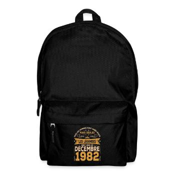 Les Légendes Sont Nées En Décembre 1982 - Sac à dos - noir - Devant