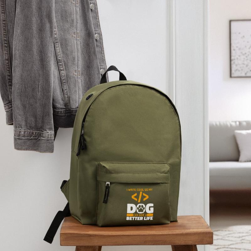 Entwickler Coder Programmierer Hund Rucksack