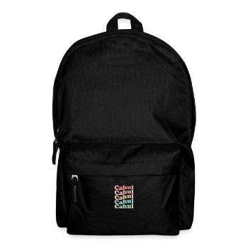 Vintage 70s Hippie Moldova City - Retro Cahul - Backpack - black - Front