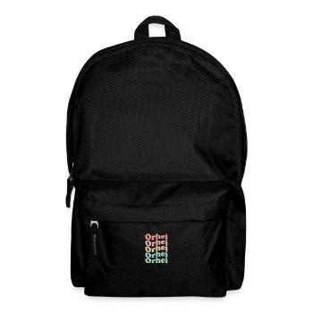 Vintage 70s Hippie Moldova City - Retro Orhei - Backpack - black - Front