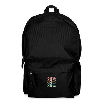 Vintage 70er Hippie Estonia Stadt - Retro Narva - Rucksack - Schwarz - Vorne