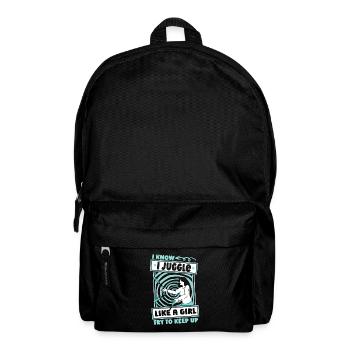 Jongler avec l’humour de jongleur - Sac à dos - noir - Devant