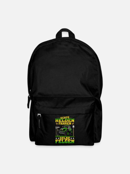 Echte Helden Fahren Gelbe Felgen - Rucksack - Schwarz