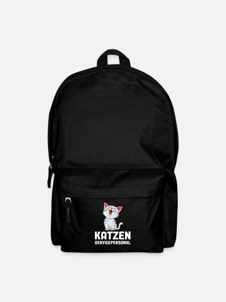 Katzen Servicepersonal - Rucksack - Schwarz