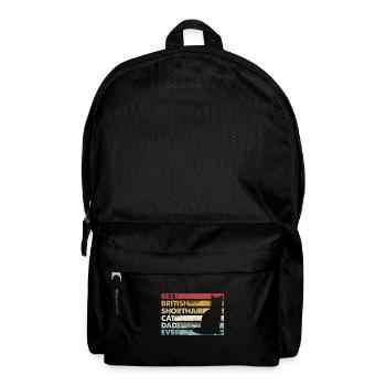 Bester Vater Aller Zeiten - Britisch Kurzhaarkatze - Rucksack - Schwarz - Vorne