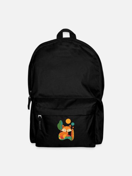 Fuchs Geometrisch - Rucksack - Schwarz