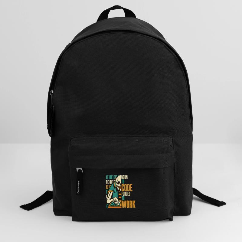 Entwickler Coder Programmierer Schädel Rucksack