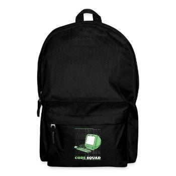 Entwickler Coder Programmierer Rechner - Rucksack - Schwarz - Vorne