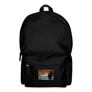 Beste Mutter Aller Zeiten - Norwegische Waldkatze - Rucksack - Schwarz - Vorne