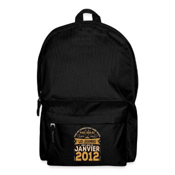 Les Légendes Sont Nées En Janvier 2012 - Sac à dos - noir - Devant